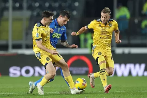 التعادل يحسم مباراة إمبولي وأودينيزي في الدوري الإيطالي